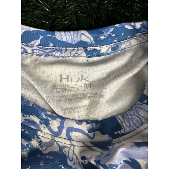 HUK Icon X Tide Change Fade UPF 50+ Shirt - NWT Mens Size Medium Fade  #44663-E4 - Picture 4 of 6